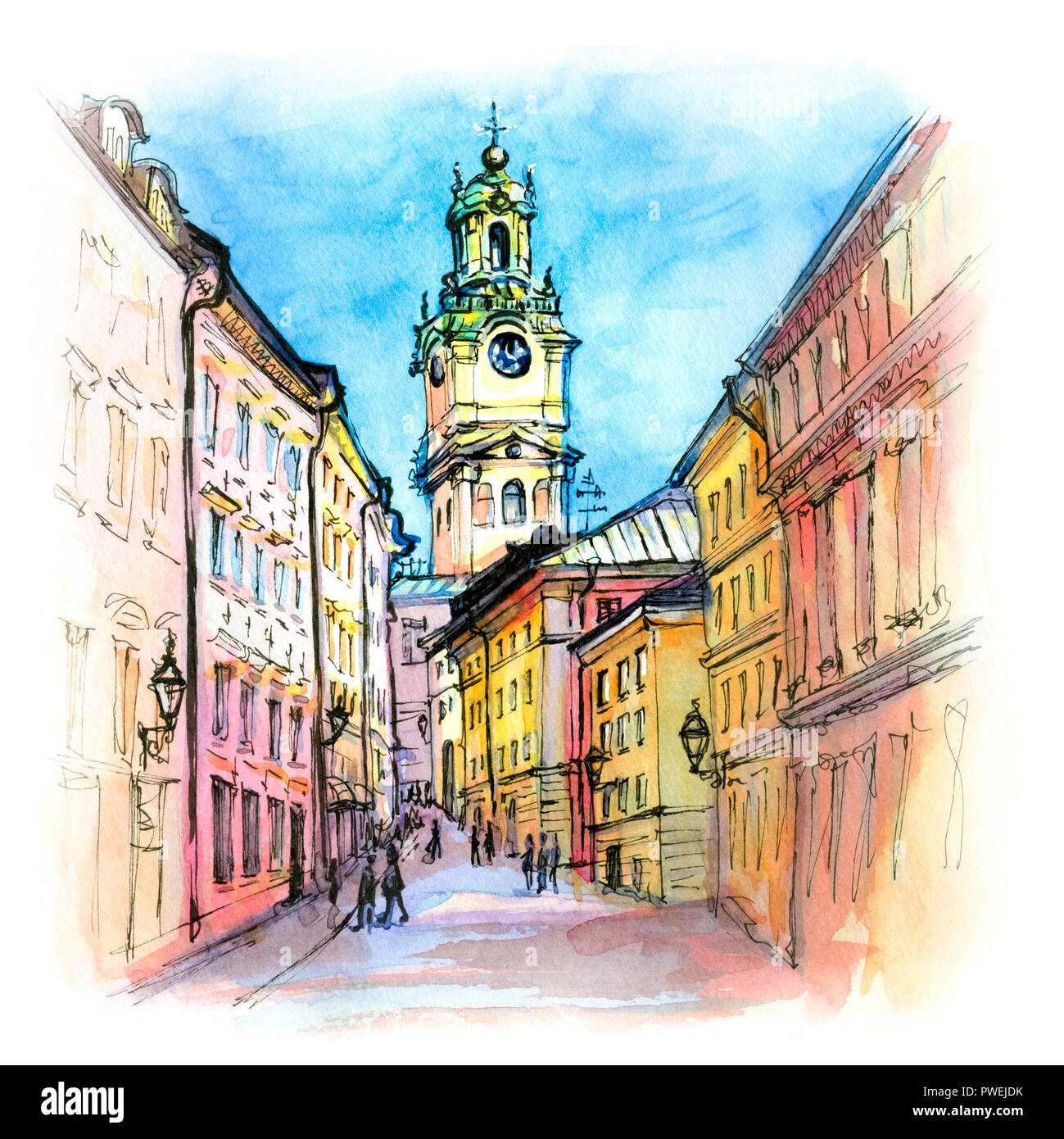 Église Storkyrkan à Stockholm, Suède Banque D'Images