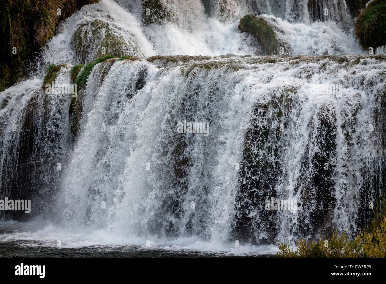 Cascades de Krka, Croatie Banque D'Images