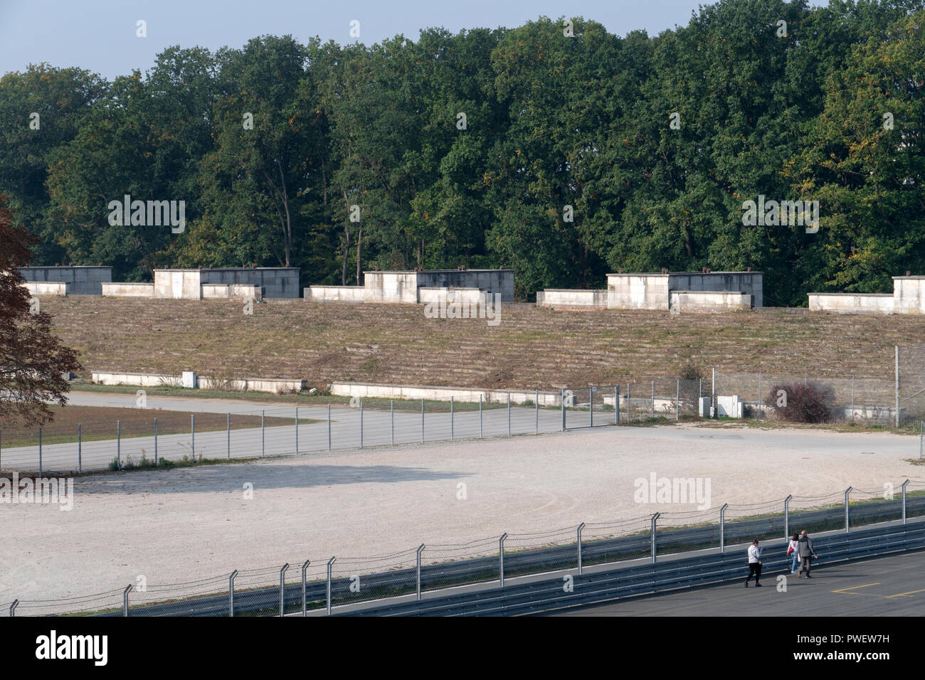 Parti nazi rally -ReichsparteitagsgelŠnde raison. Congrès du Parti du Reich motif à Nuremberg, Allemagne. Adolf Hitler a tenu six rallyes de haine ici. Banque D'Images