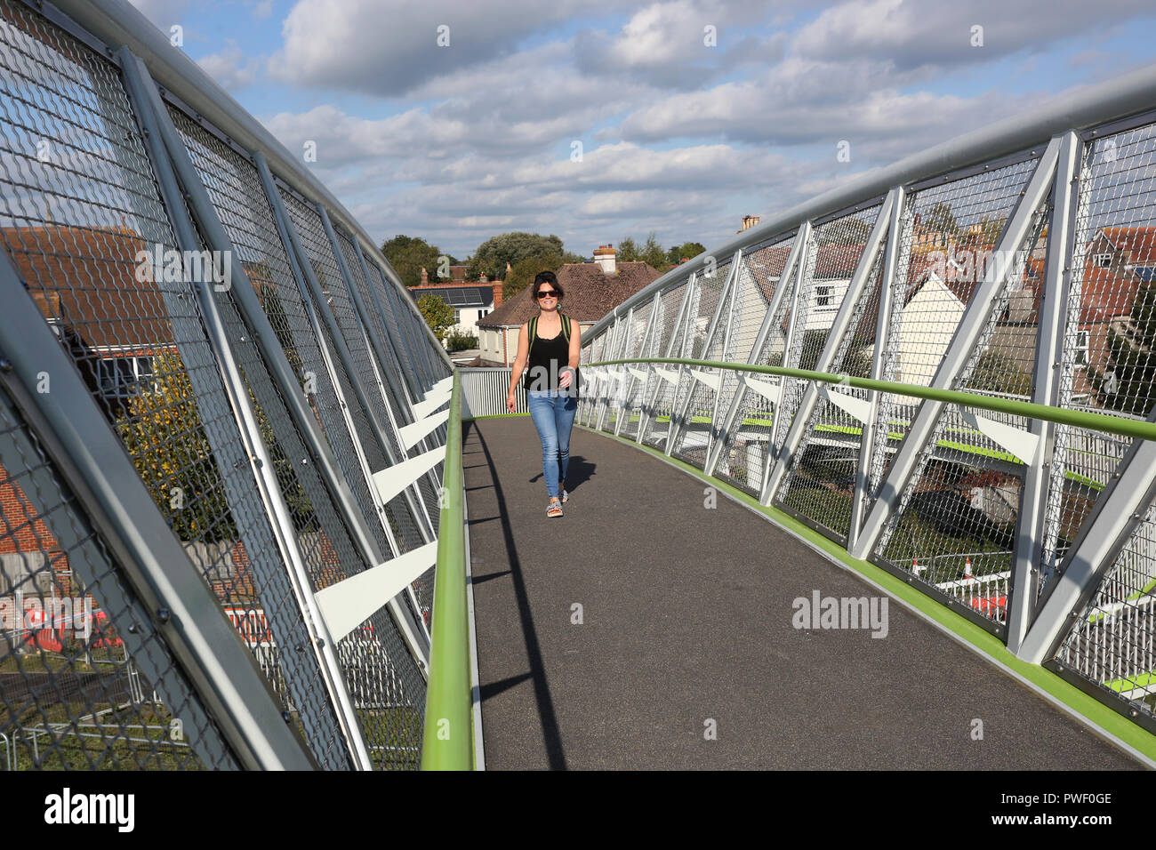 Vue générale de la passerelle Stockbridge dans Chichester, West Sussex, UK. Banque D'Images