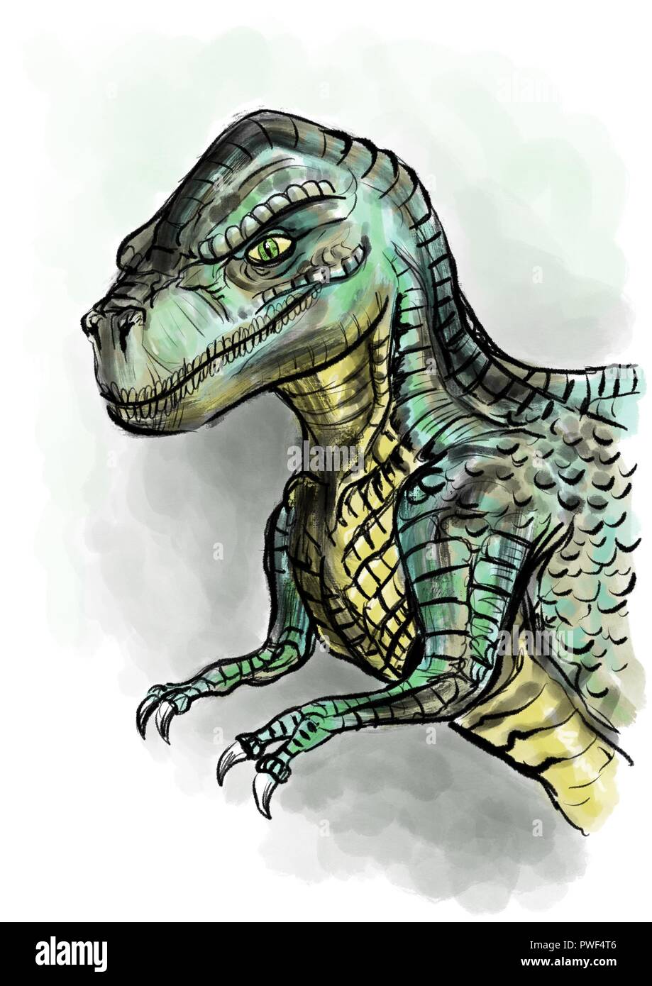 Tyrannosaurus rex illustration Banque D'Images