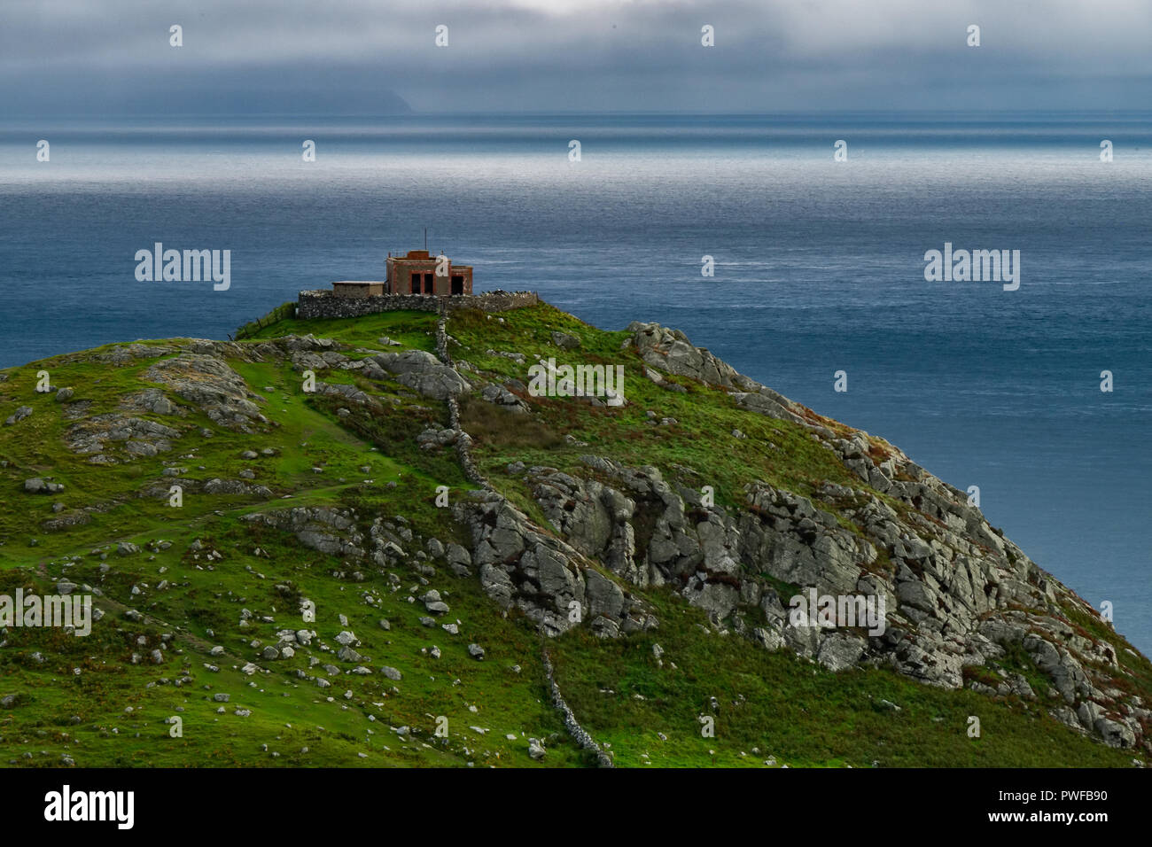 Paysage autour de Torr Head, une attraction de l'Irlande du Nord, situé dans le pays d'Antrim près de Ballycastle. Banque D'Images