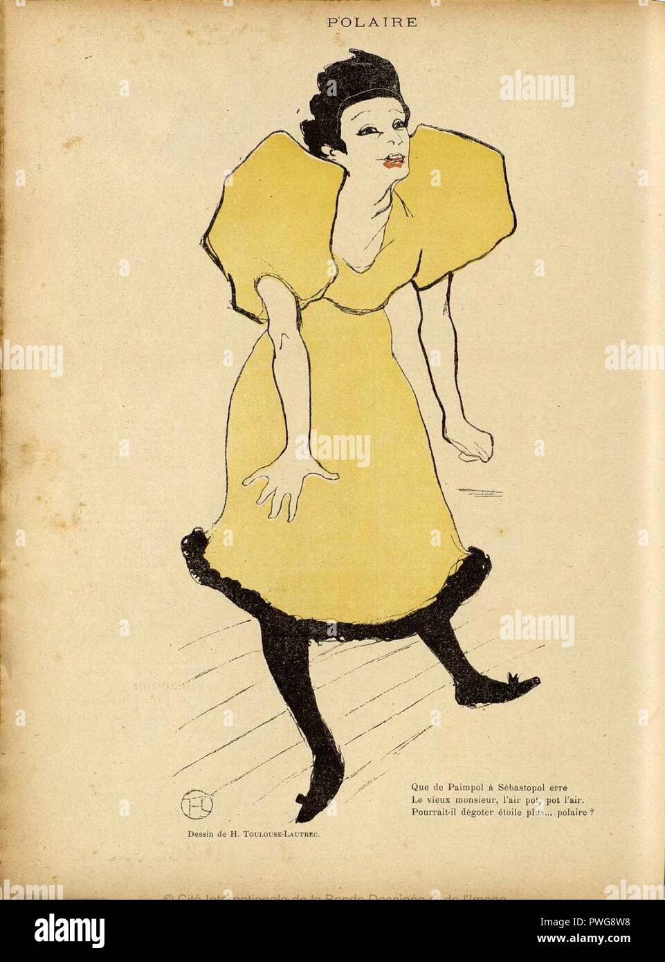 Polaire de La Rire - Henri de Toulouse-Lautrec. Banque D'Images