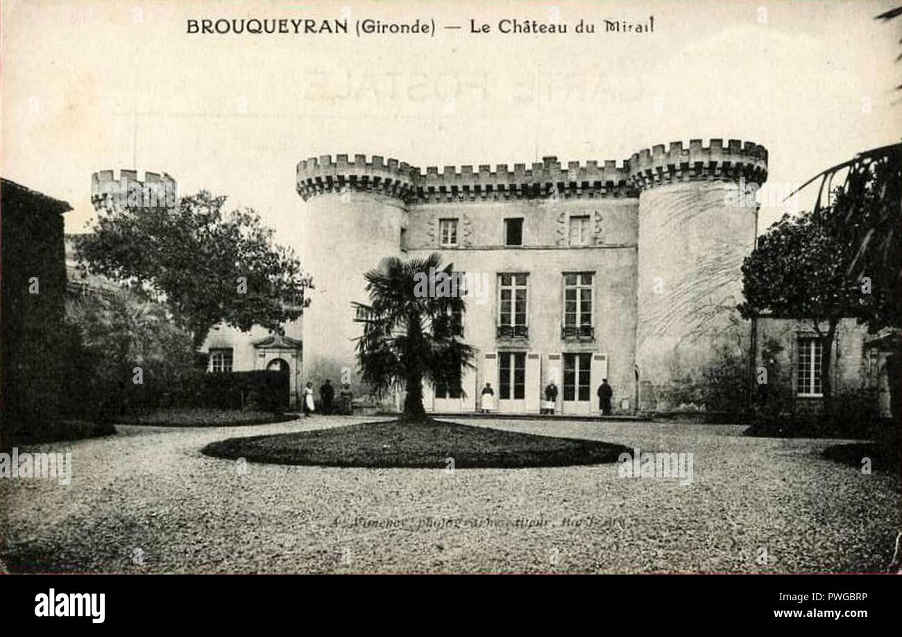 Brouqueyran - château du Mirail 1. Banque D'Images