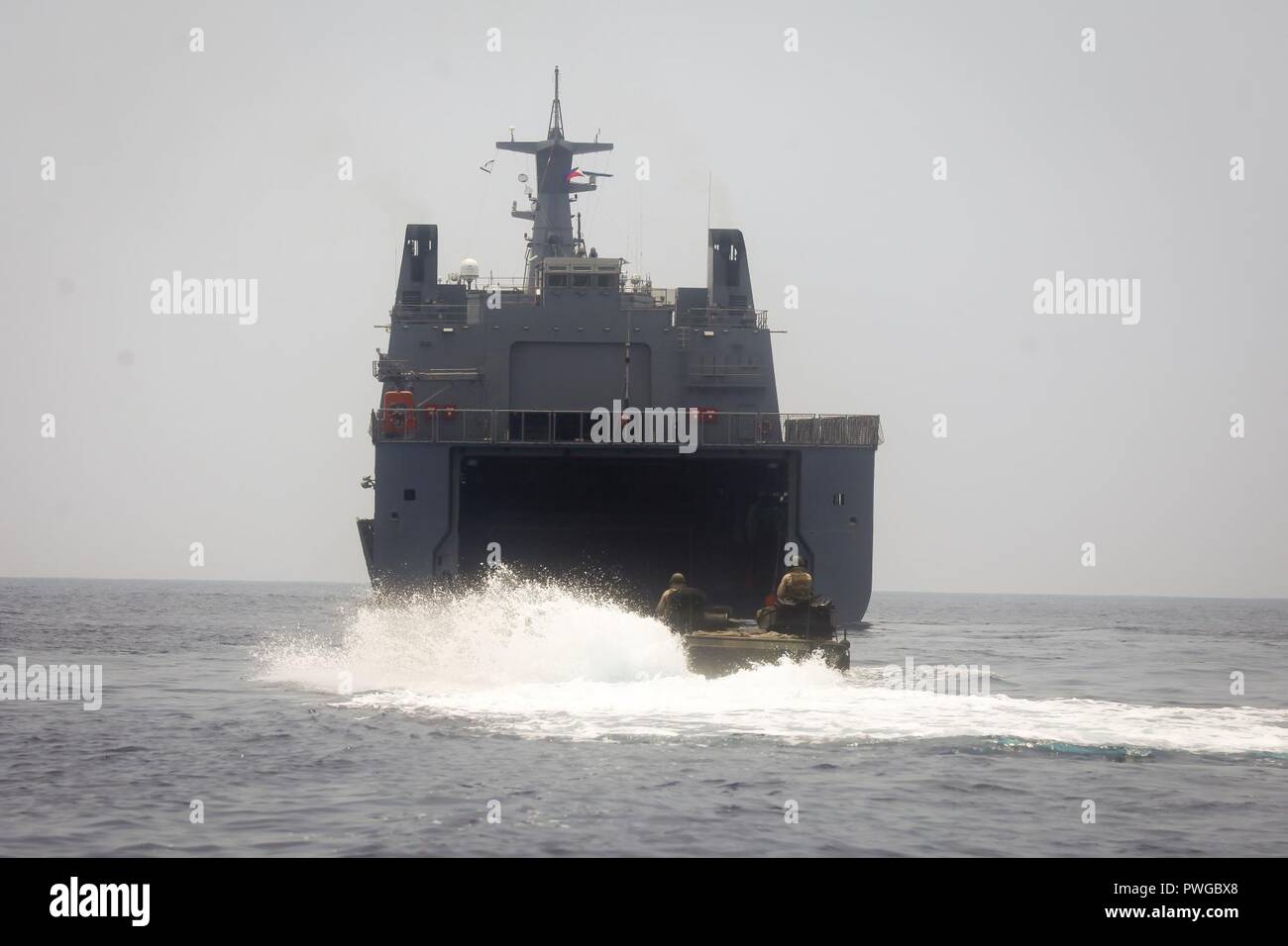 BRP Davao del Sur à RIMPAC 2018 Phase de la mer 004. Banque D'Images