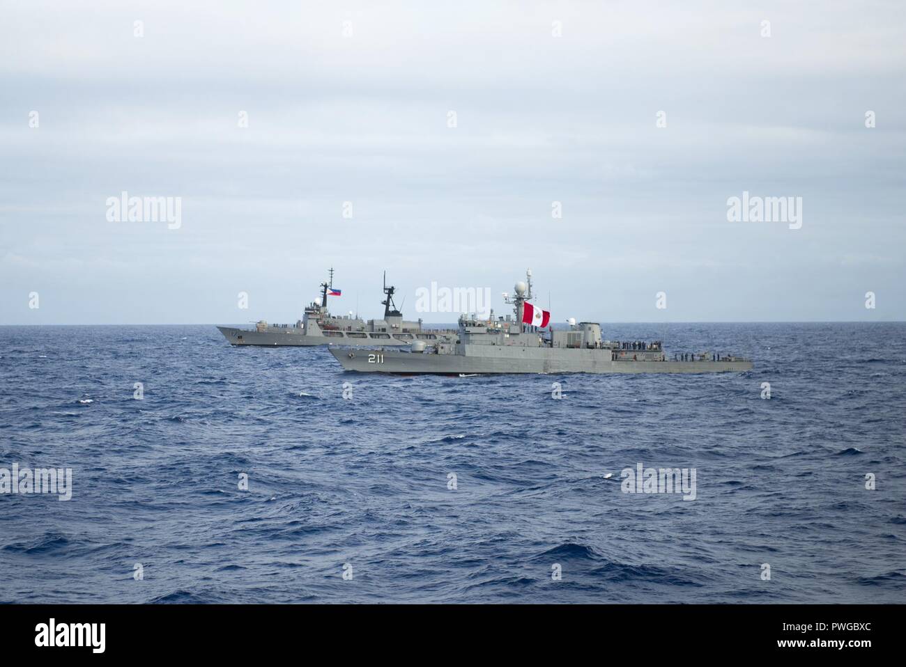 BRP Bonifacio et PAB Ferre à RIMPAC 2018 001. Banque D'Images