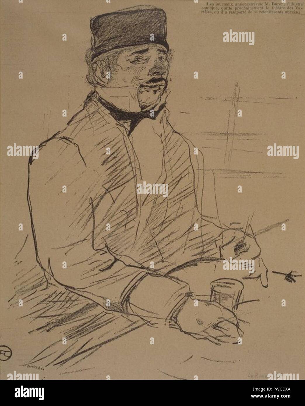 Le baron de la Rire - Henri de Toulouse-Lautrec. Banque D'Images