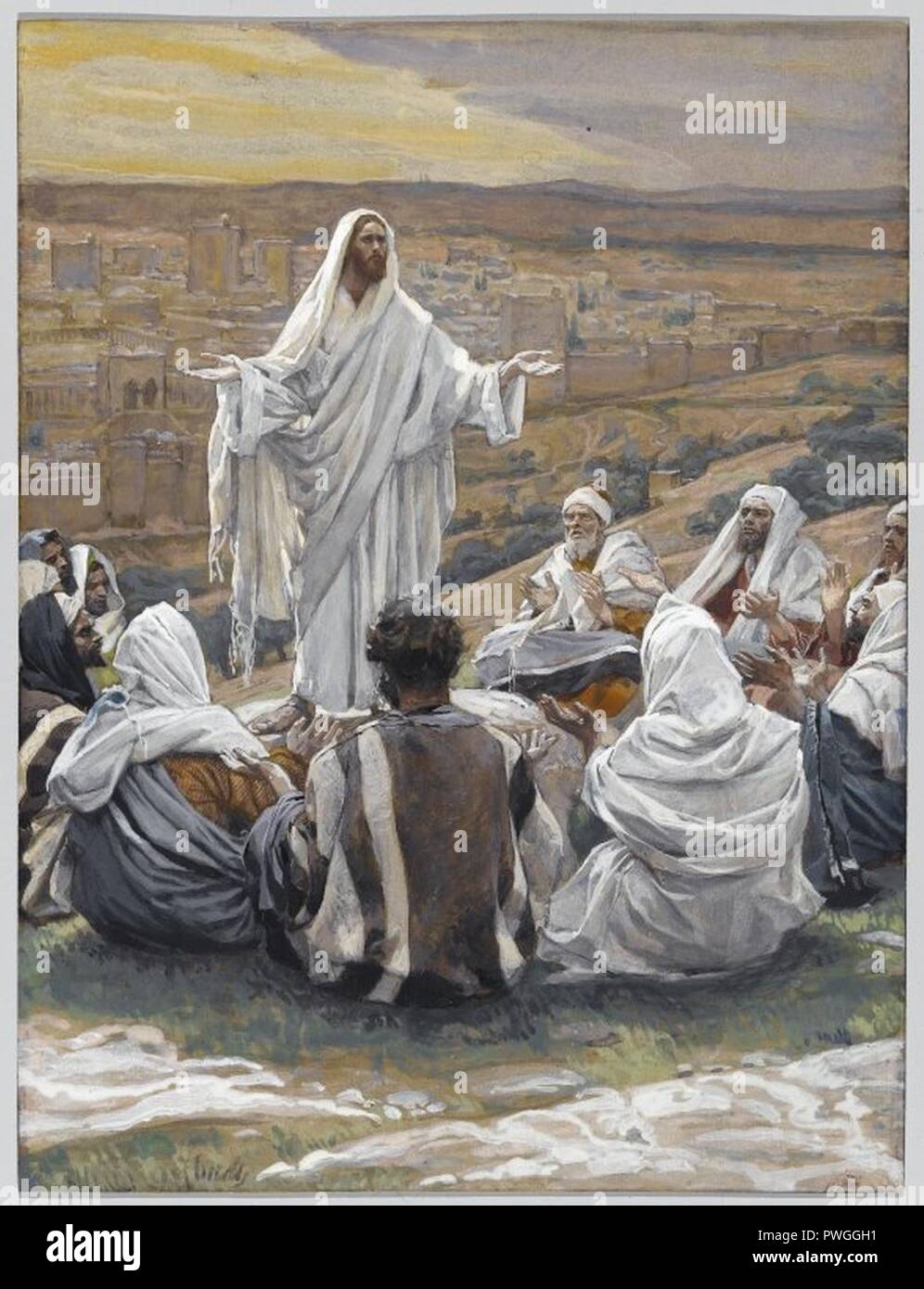 La prière du Seigneur (Le Pater Noster) - James Tissot. Banque D'Images