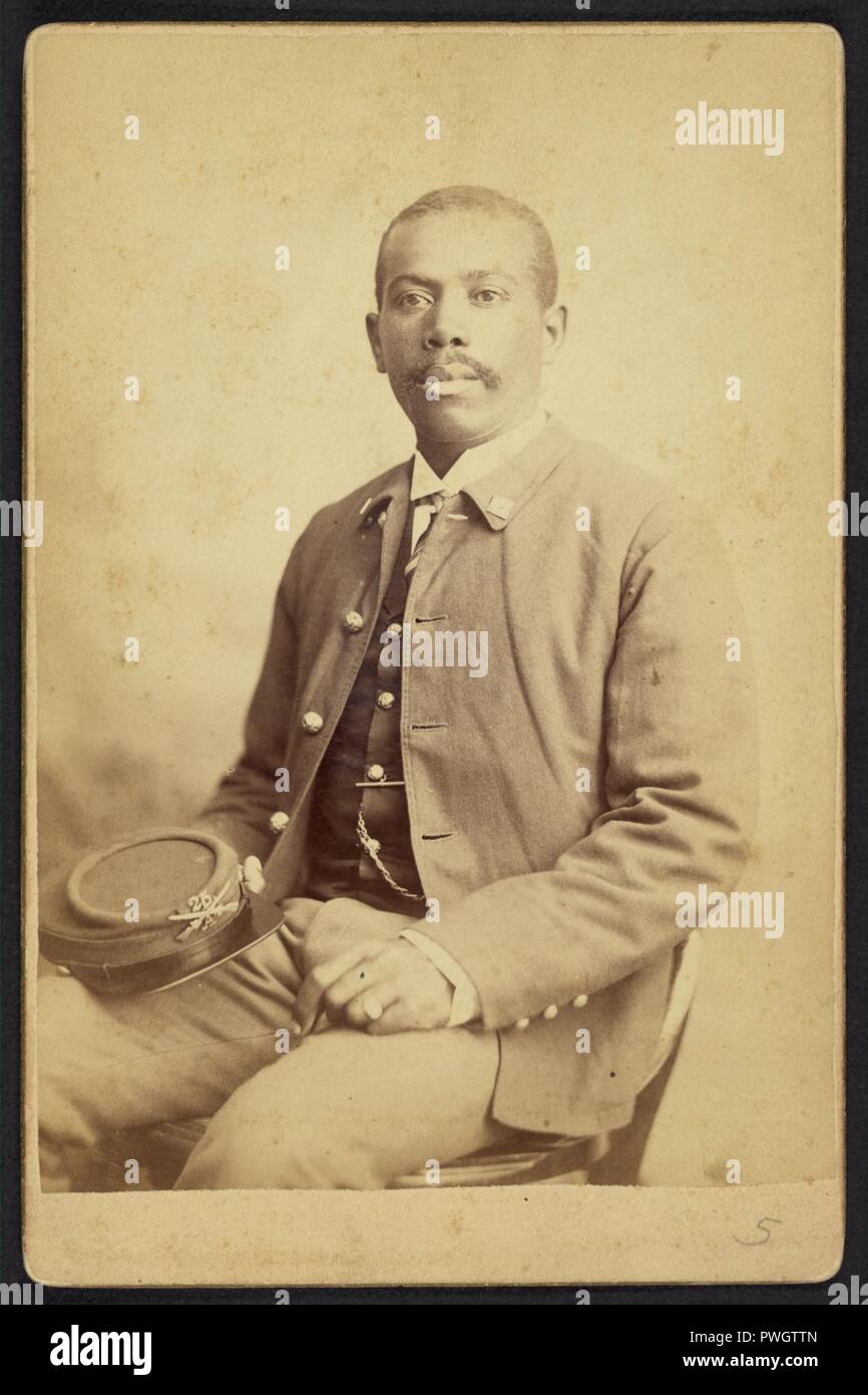 Buffalo Soldier, 25e Infanterie, Co. A) - Le Goff Banque D'Images