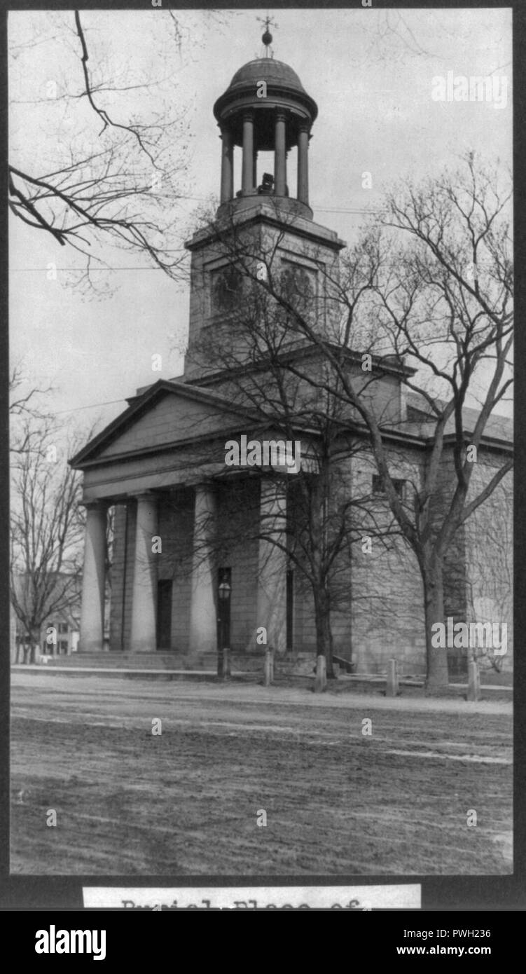 Lieu de sépulture de John Adams, Quincy, Massachusetts. Banque D'Images