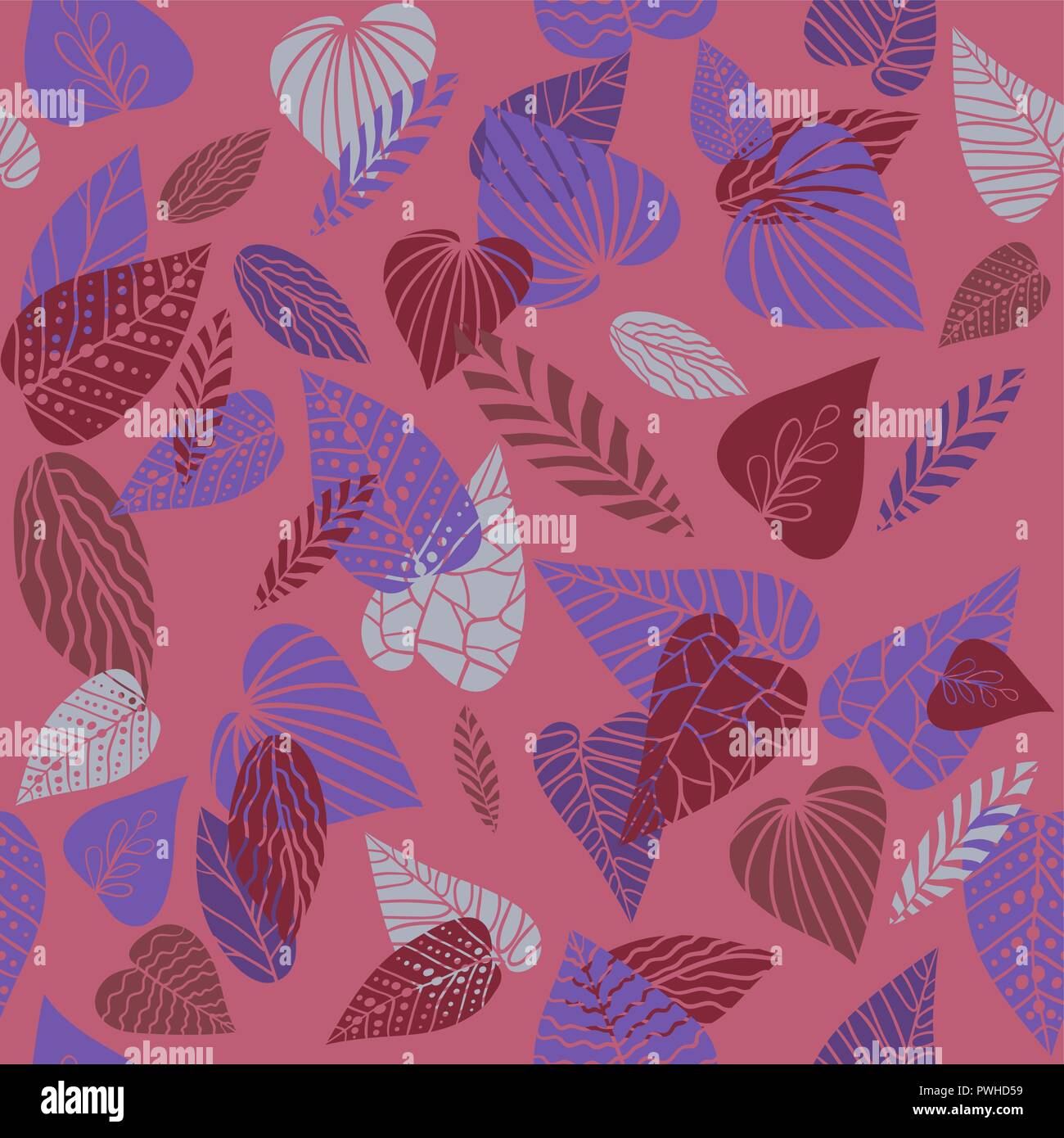 Nature Motif rose Illustration de Vecteur