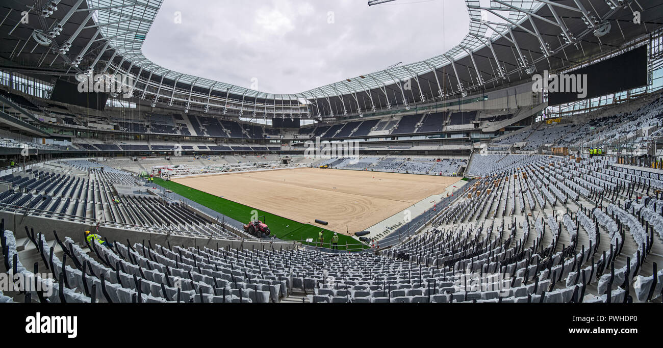 Stade de Football Spurs en construction. Banque D'Images