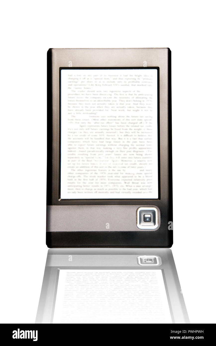 Dispositif de lecture de livres électroniques Banque D'Images