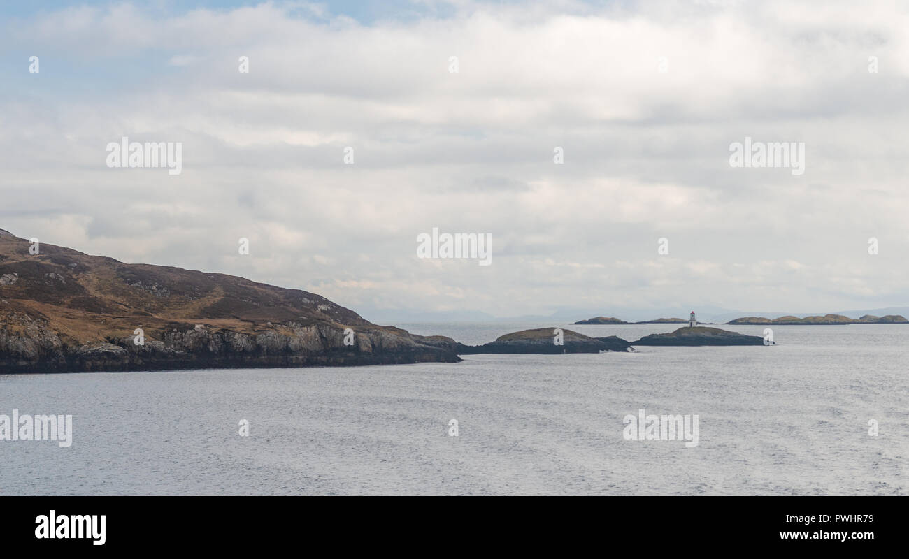 Caledonian macbrayne vues d'un ferry vers headin arbert, Mer du Nord, Écosse, Royaume-Uni Banque D'Images