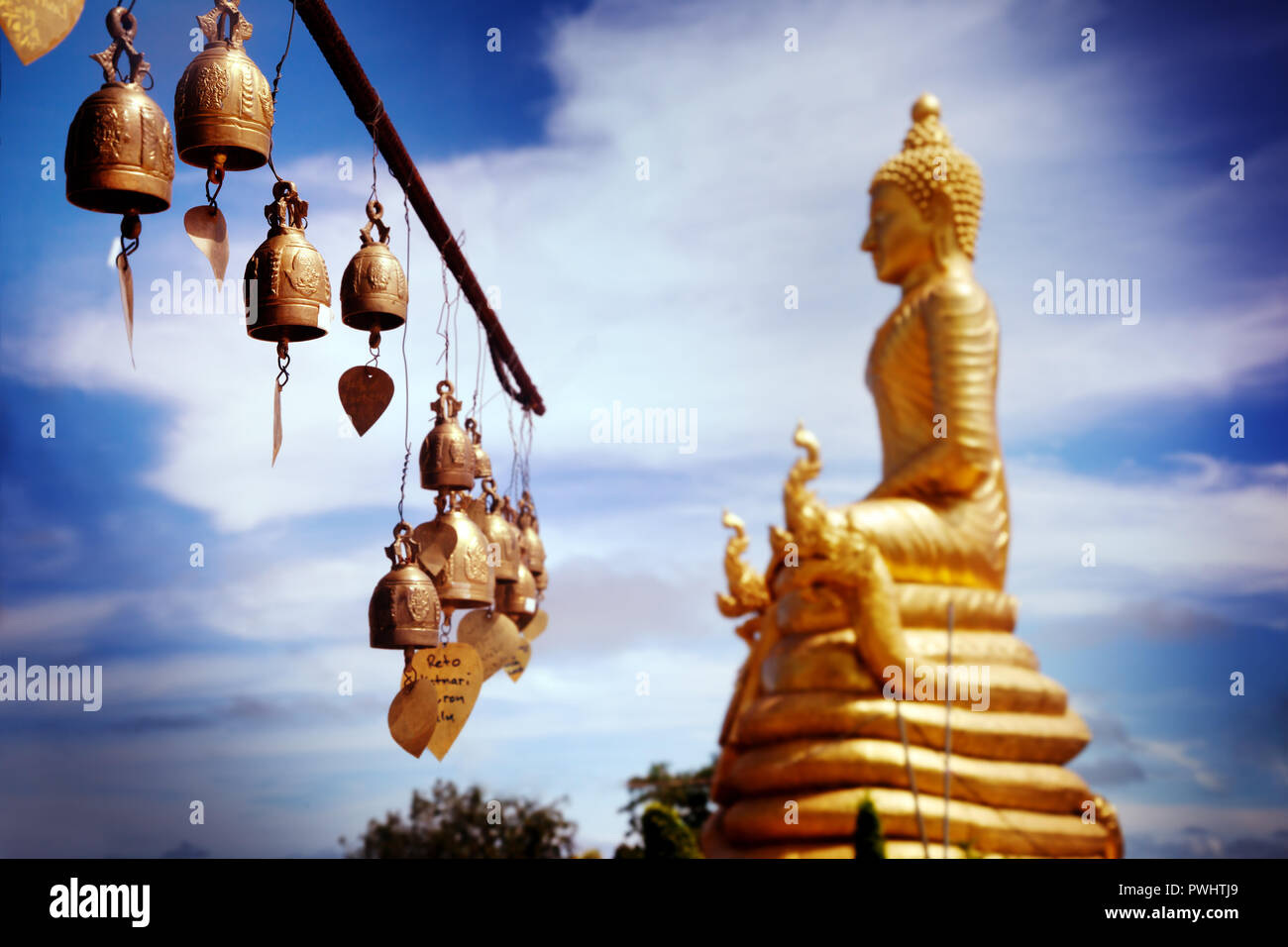 Le grand bouddha de Thaïlande. Des voyages en Asie, Phuket Banque D'Images