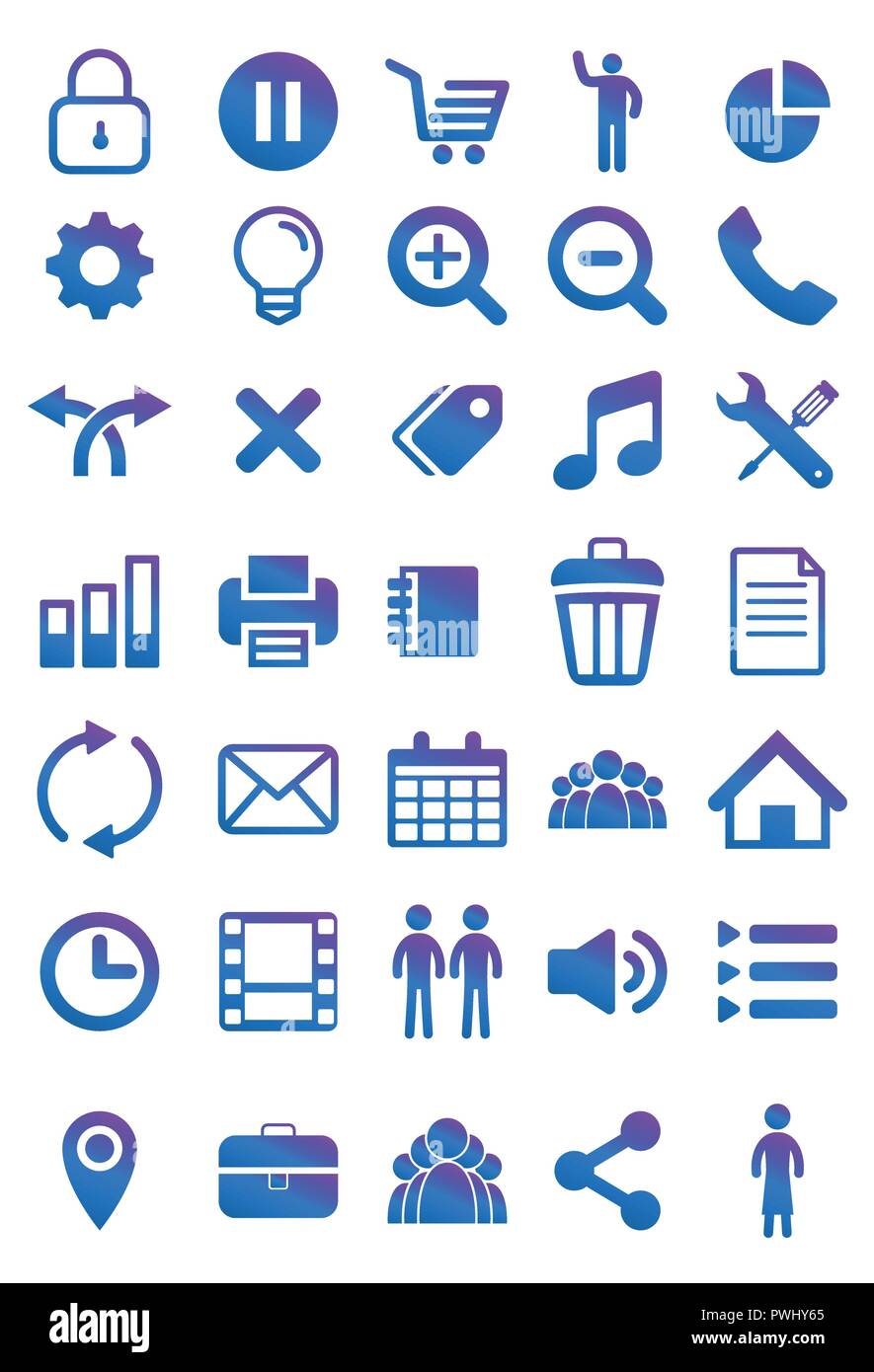 Icon set vector Illustration de Vecteur