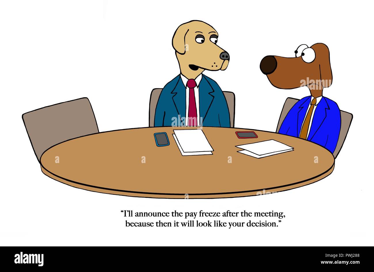 Chien patron veut passer le blâme Banque D'Images