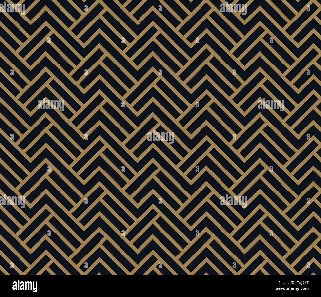 Résumé motif géométrique avec des lignes. seamless vector pattern avec de l'or couleur. Illustration de Vecteur