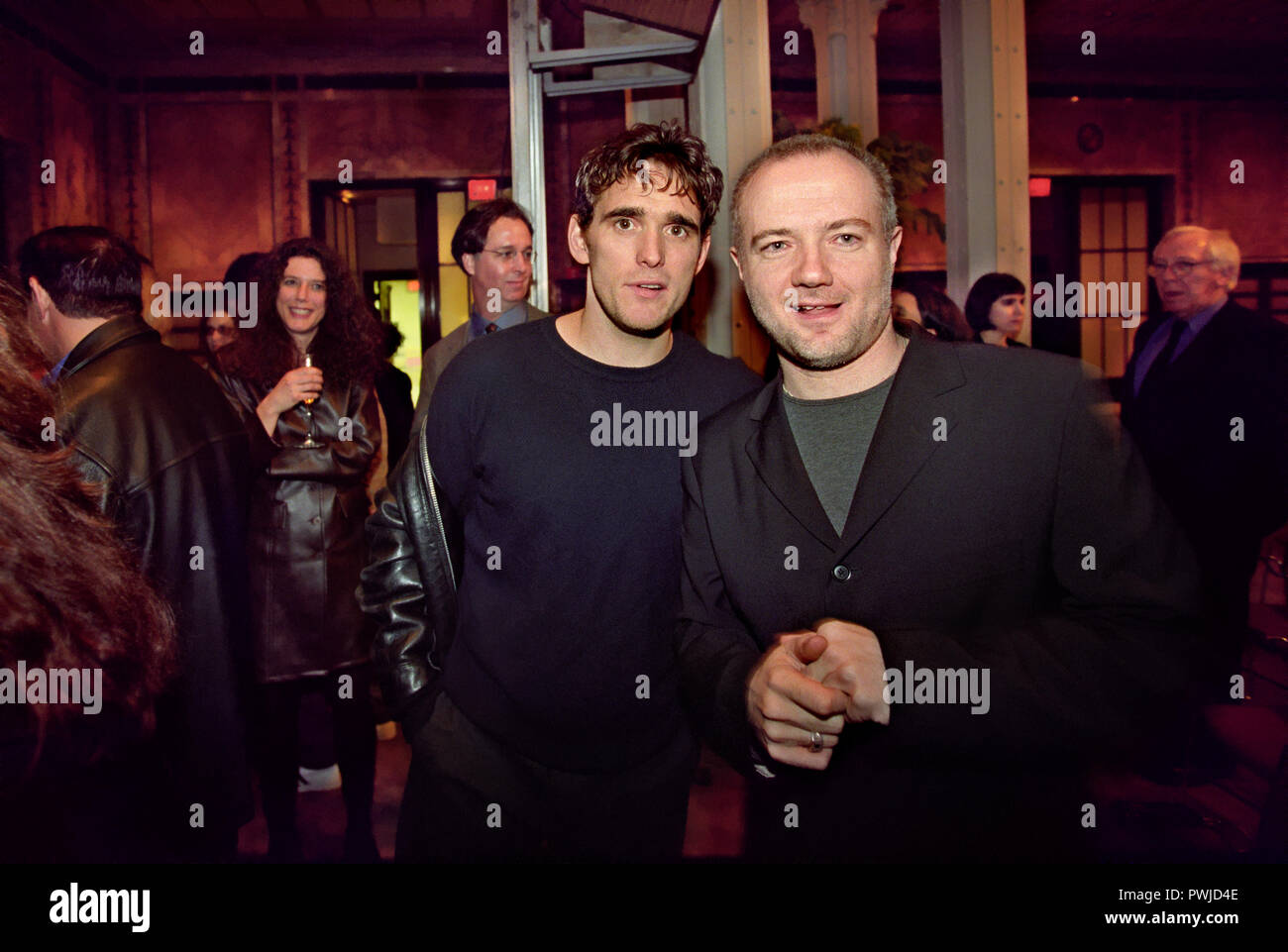 Matt Dillon et Frank Pugliese à un événement littéraire pour le cinéma à la New York Public Library Banque D'Images