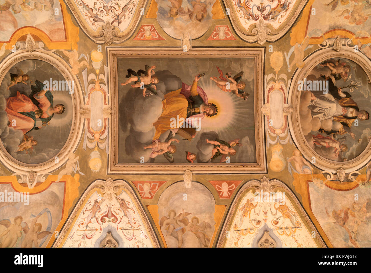 Détail du plafond Antiquarium, Munich Residenz Banque D'Images