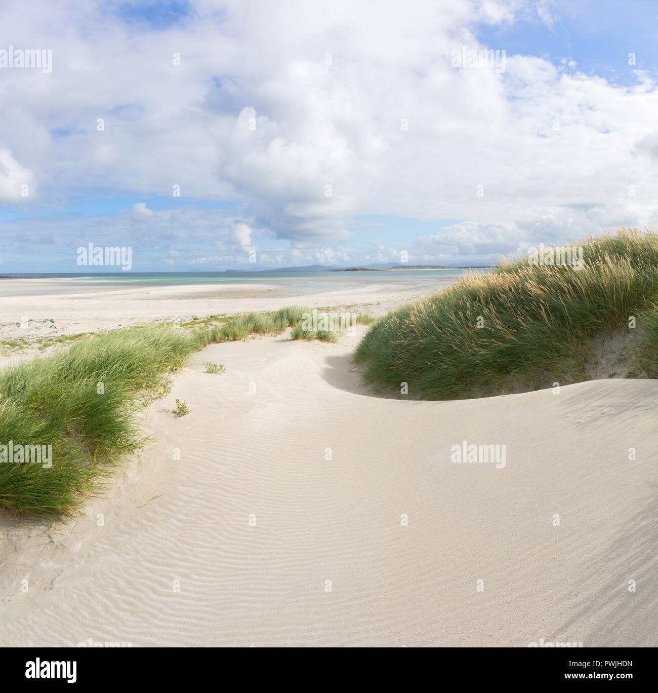 L'IAR Traigh dunes, North Uist, Outer Hebrides Banque D'Images