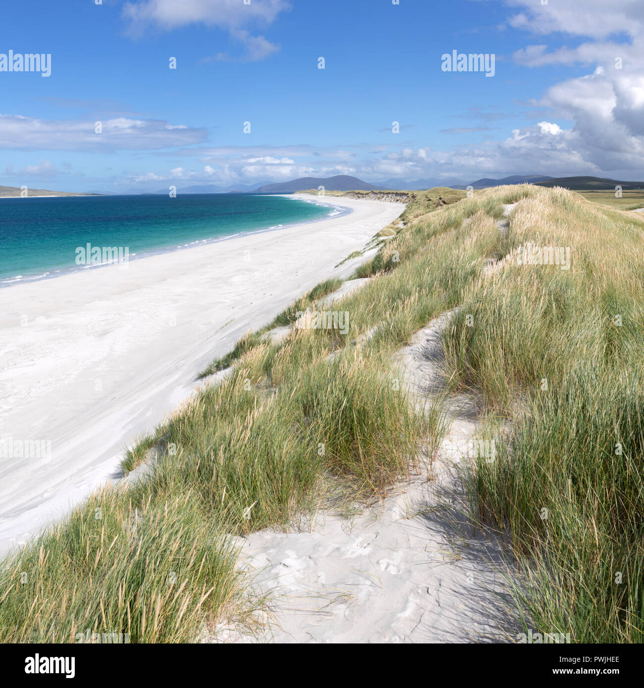 Isle of Berneray, North Uist, îles Hébrides, Ecosse, Royaume-Uni Banque D'Images