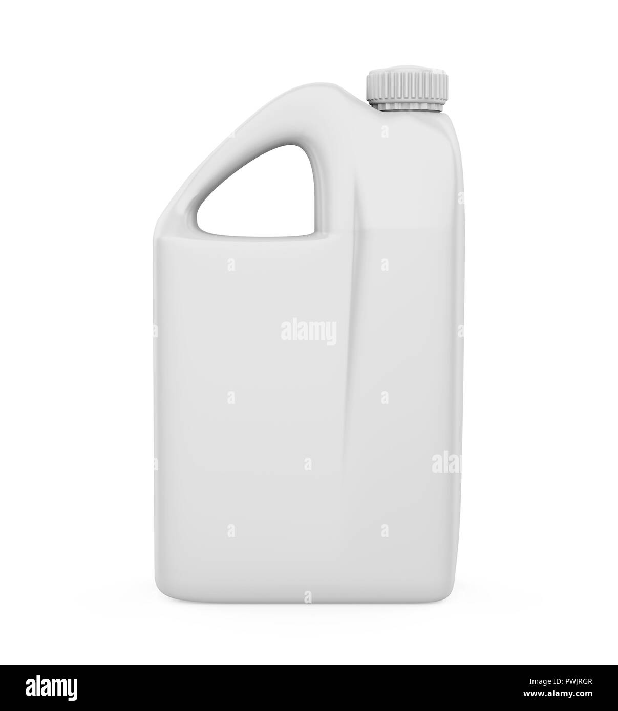 L'huile de moteur isolé de bouteilles en plastique Banque D'Images