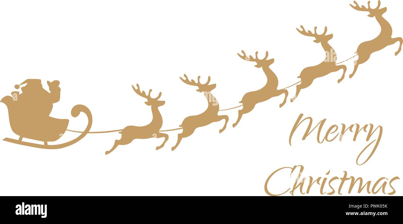 On A Volé Les Rennes Du Père Noël Vector illustration du Père Noël le vol avec les rennes Image Vectorielle Stock - Alamy
