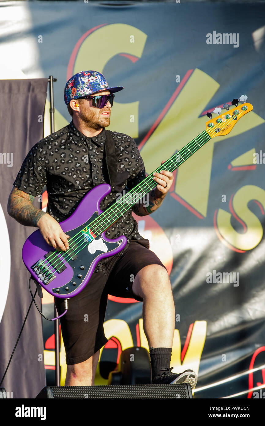 Irvine, Californie, USA. 14Th Oct, 2018. Alien Ant Farm effectué à 93,1 FM JACK Jack présente son 13e Show à l'Amphithéâtre en cinq points à Irvine, Californie le 14 octobre 2018 Credit : Marissa Carter/ZUMA/Alamy Fil Live News Banque D'Images