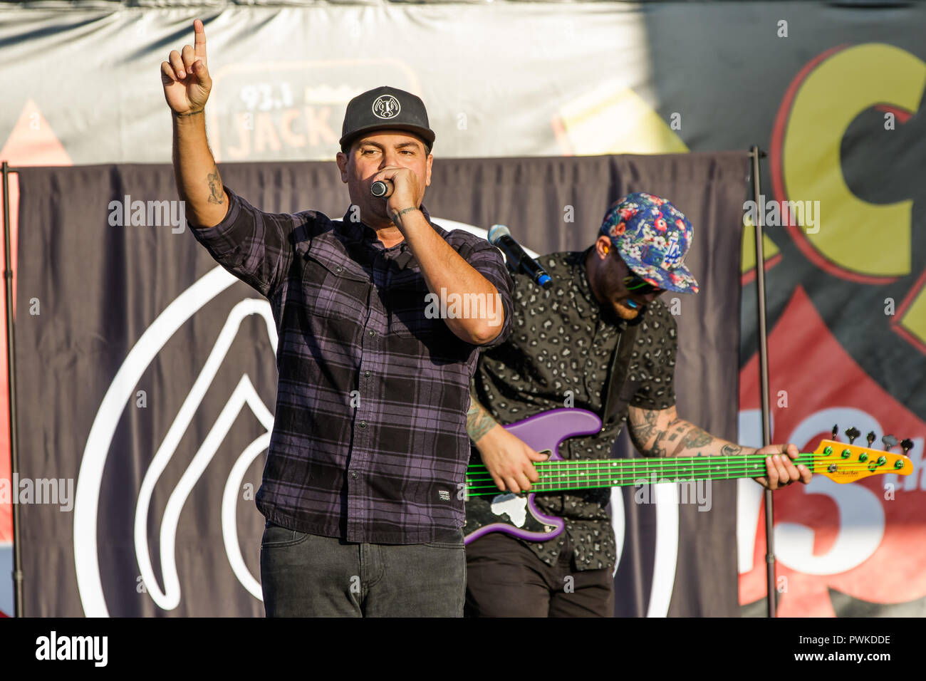 Irvine, Californie, USA. 14Th Oct, 2018. Alien Ant Farm effectué à 93,1 FM JACK Jack présente son 13e Show à l'Amphithéâtre en cinq points à Irvine, Californie le 14 octobre 2018 Credit : Marissa Carter/ZUMA/Alamy Fil Live News Banque D'Images