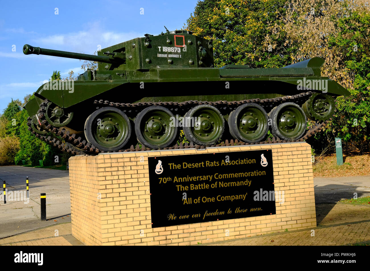 Les rats du désert association mémorial, ickburgh, la forêt de Thetford, Norfolk, Angleterre Banque D'Images