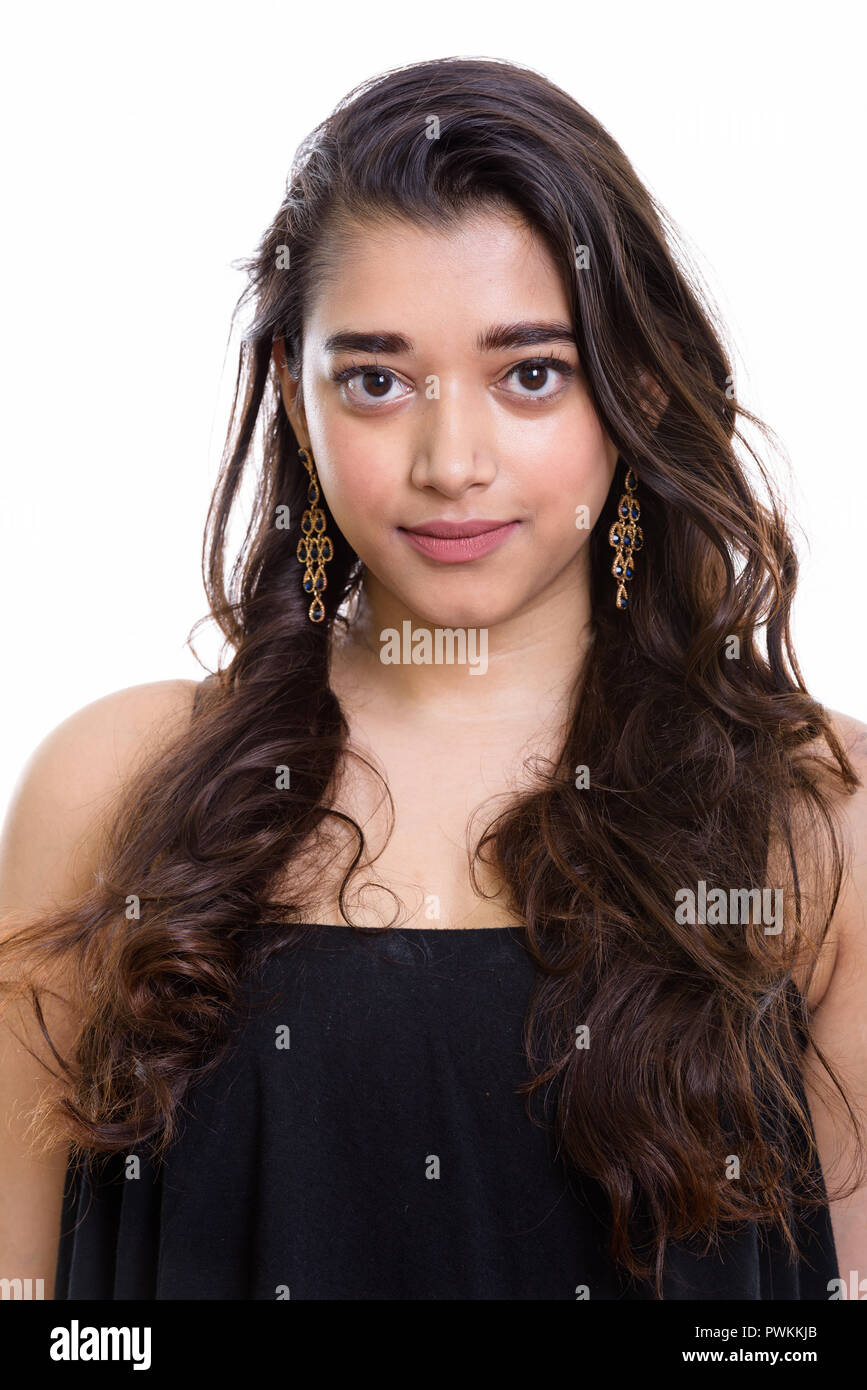 Studio shot of young Beautiful woman Banque D'Images