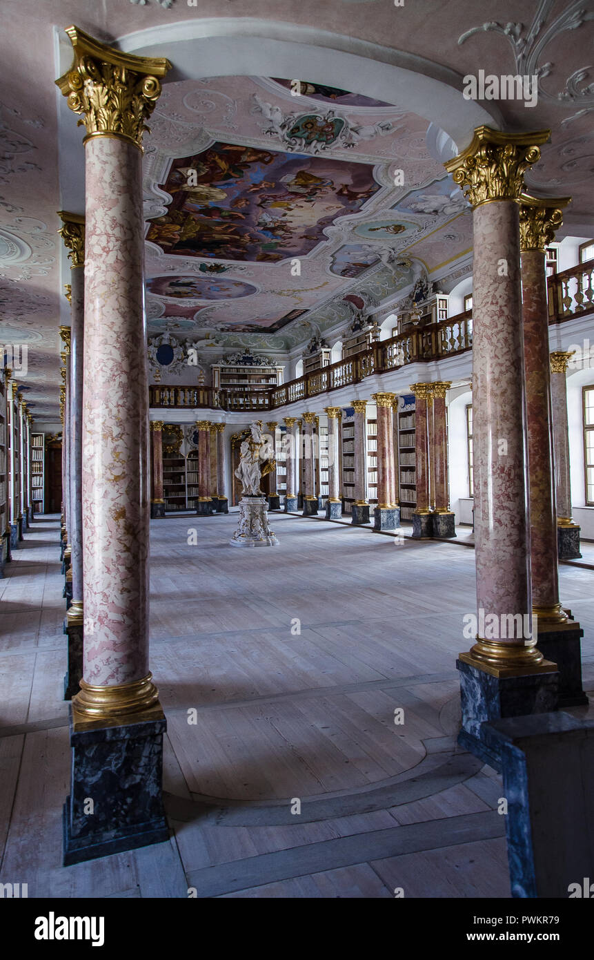 Ottobeuren est une abbaye bénédictine, située à Ottobeuren, près de Memmingen Allgäu en Bavière, Allemagne. Banque D'Images