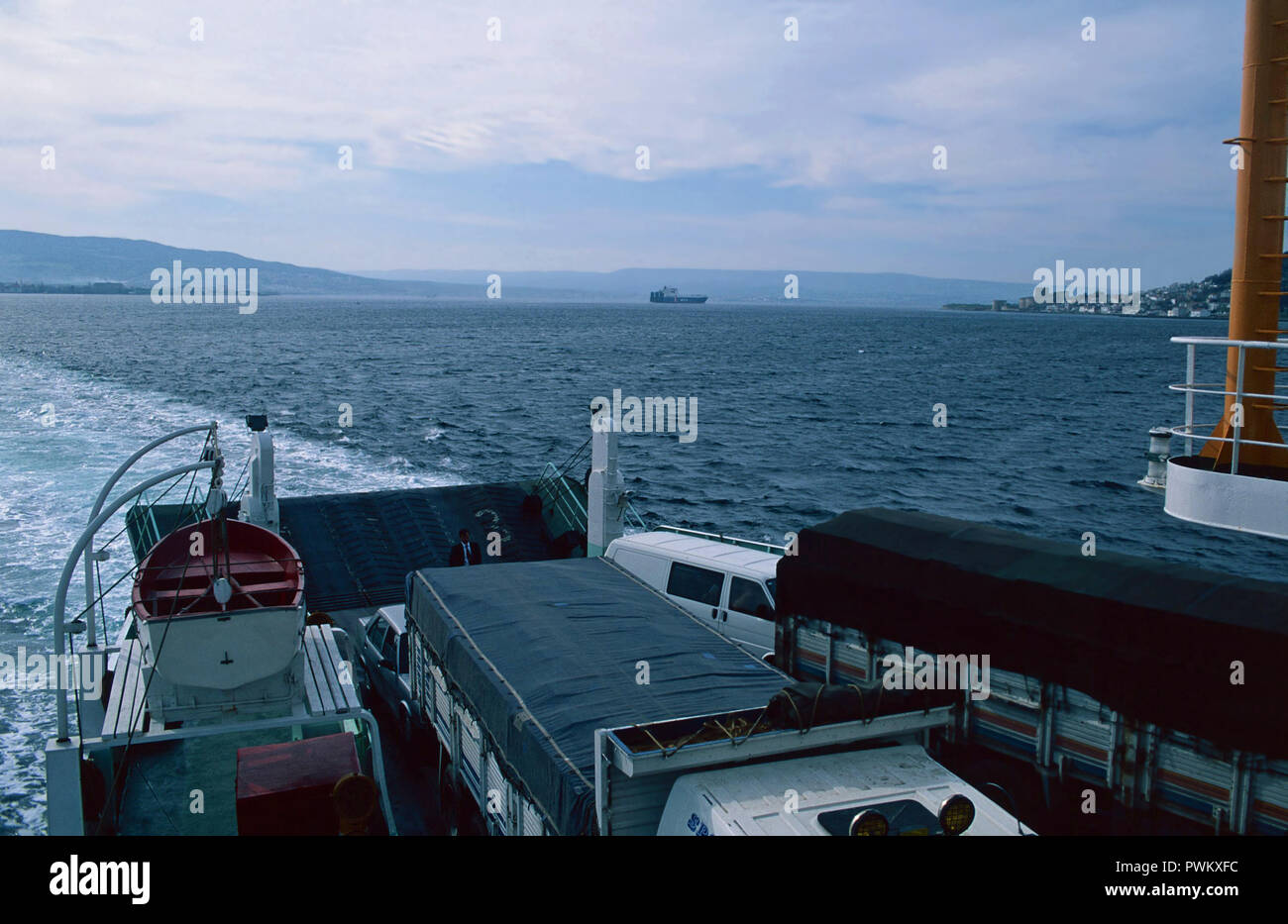 Traversée en ferry Dardenelles,Turquie Banque D'Images