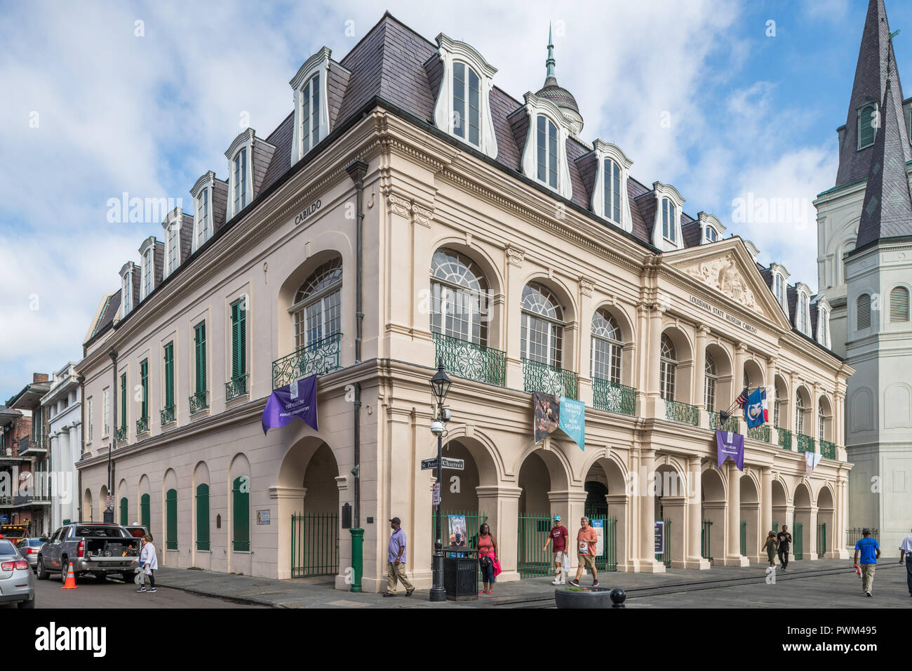 Louisiana State Museum Cabildo dans le Quartier Français Banque D'Images