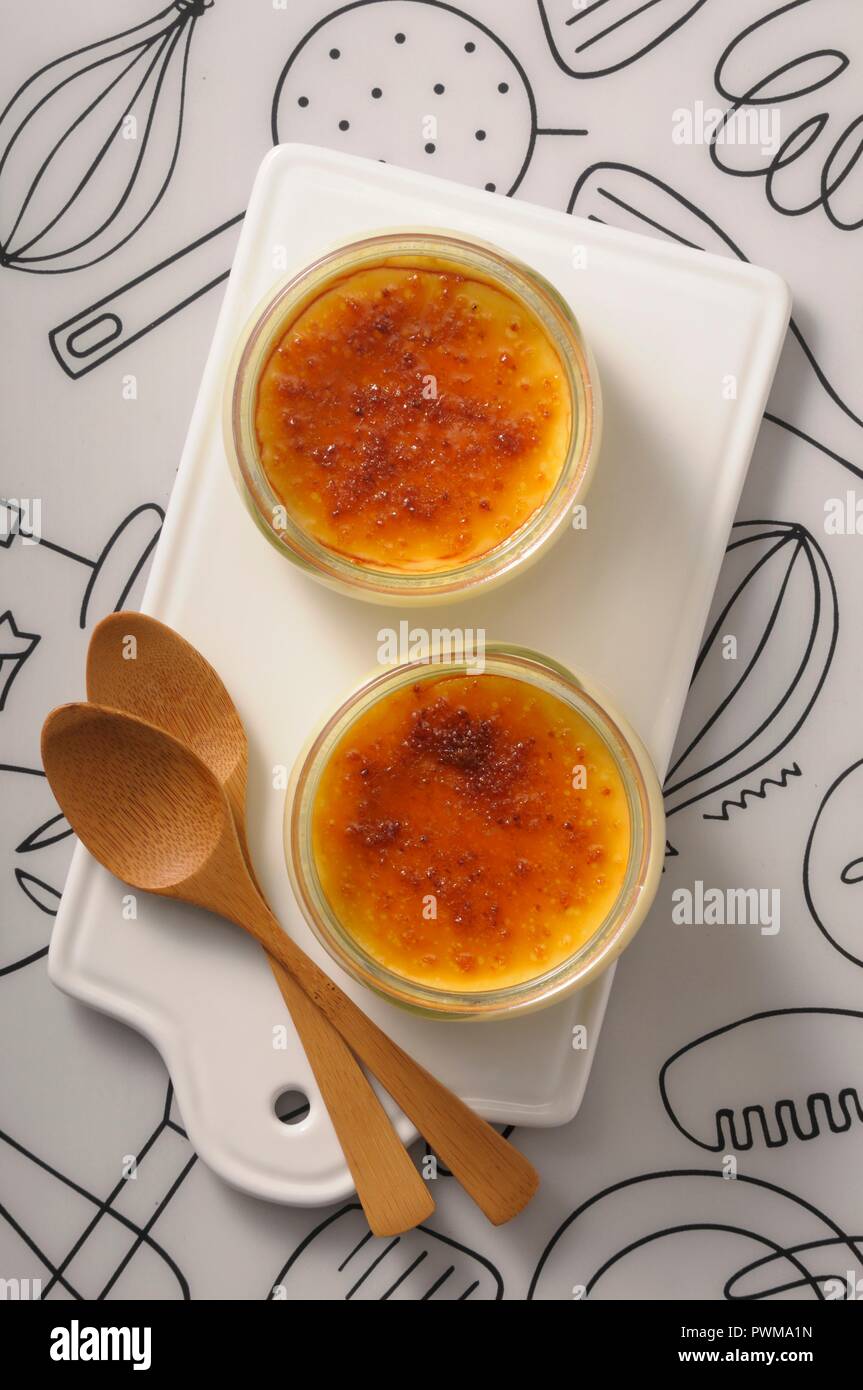 Crème brûlée Banque D'Images