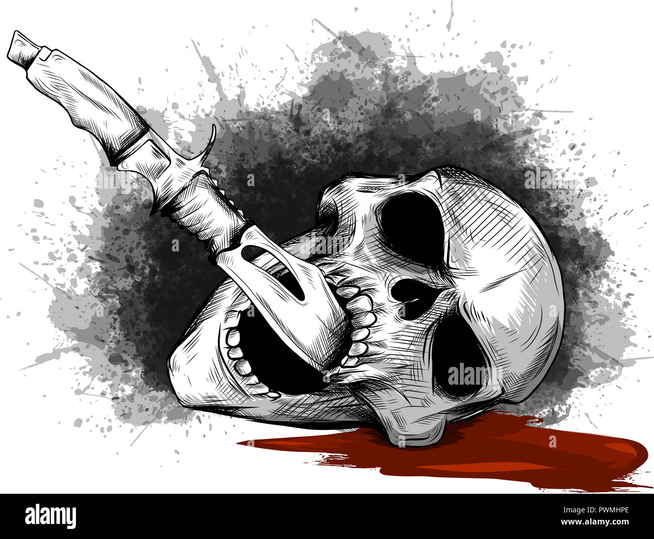 Tatouage Poignard Tête De Mort Knife tattoo Banque de photographies et d'images à haute résolution - Page  2 - Alamy