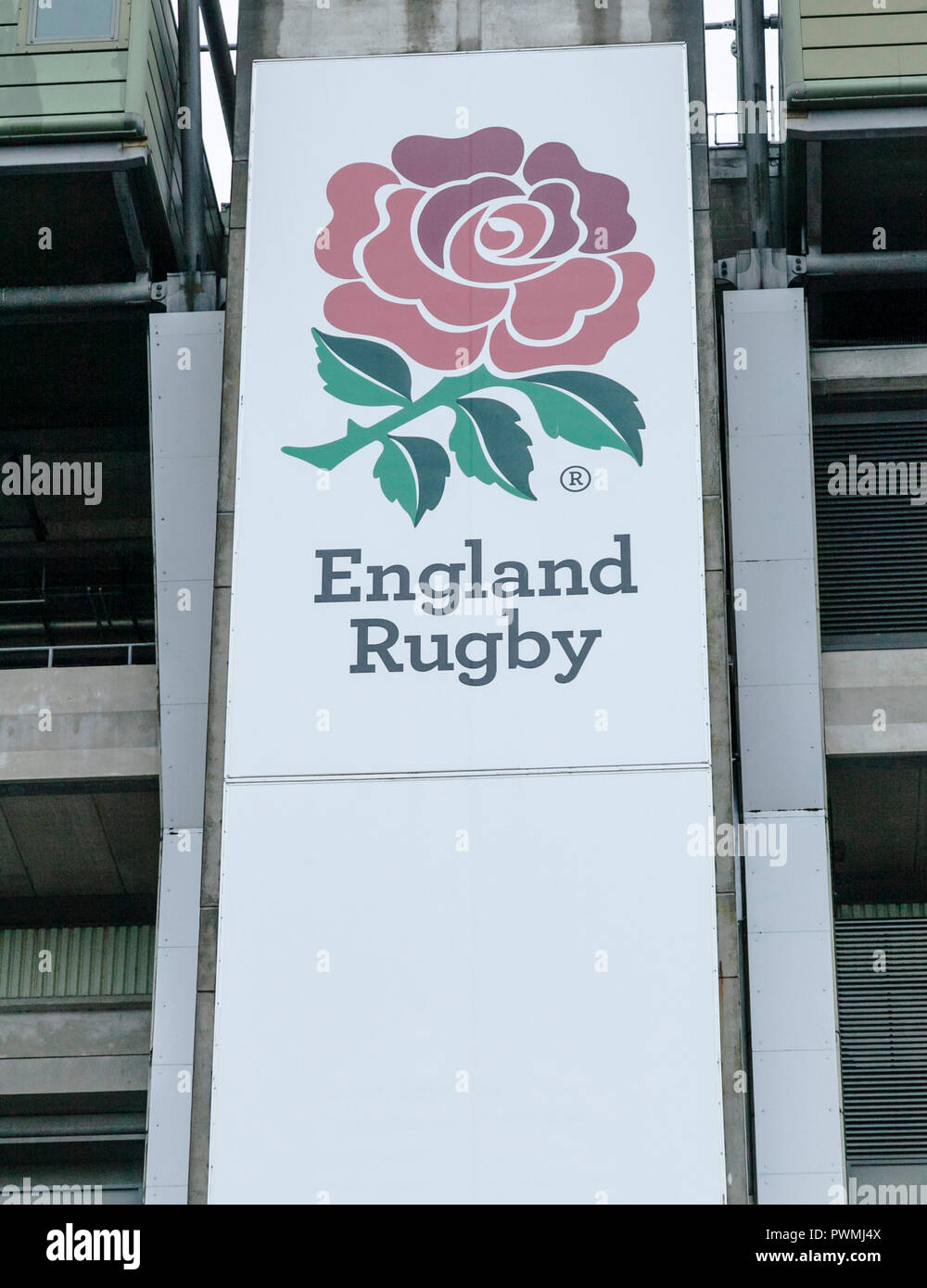 Le stade de Twickenham, stade de rugby anglais, à Londres, Angleterre, Royaume-Uni Banque D'Images