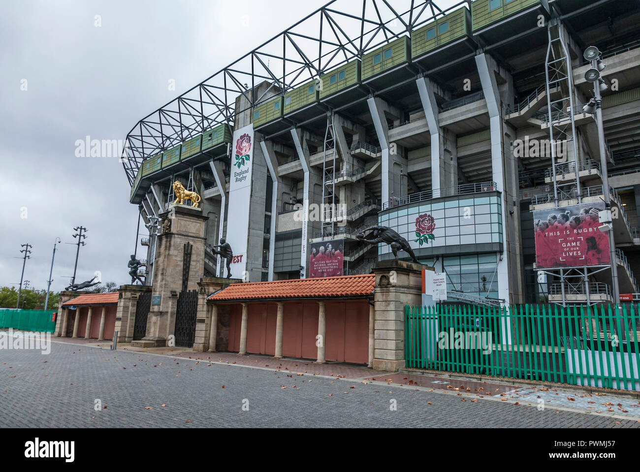 Le stade de Twickenham, stade de rugby anglais, à Londres, Angleterre, Royaume-Uni Banque D'Images