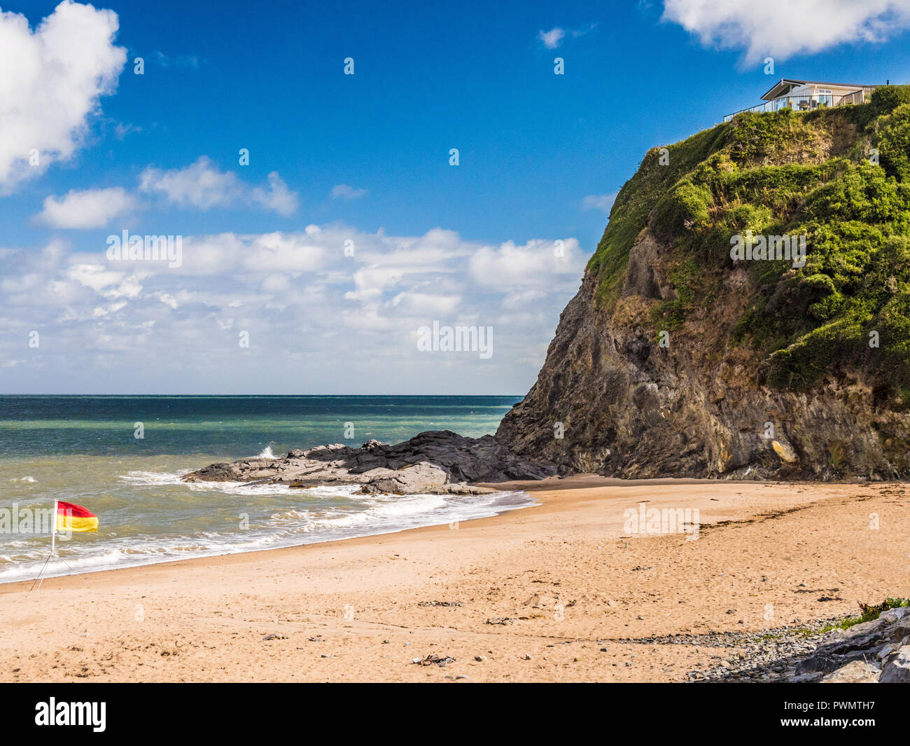 Tresaith Beach sur la côte galloise dans Ceredigion. Banque D'Images