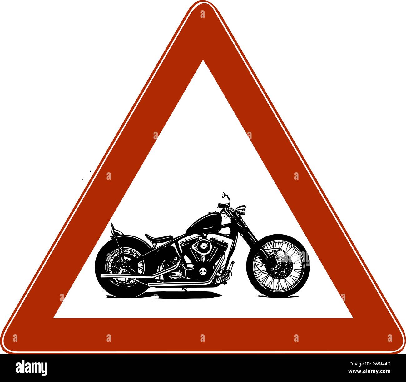 Vector illustration Vintage poster symbole moto du broyeur Illustration de Vecteur