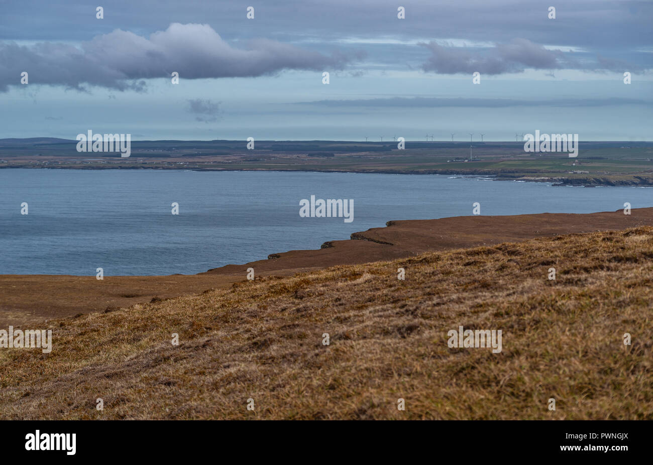 Phare, Dunnet Head,, côte nord, Ecosse, Royaume-Uni Banque D'Images