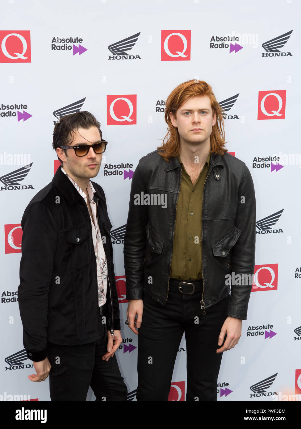 Londres, Royaume-Uni. 17 octobre 2018. La ferme de craie de la Maison ronde les amazones arrivent aux Q Awards 2018 en association avec Absolute radio personnes en photo: Le crédit Amazones: Dean Fardell / Alamy Live News Feed / Alamy Live News Banque D'Images