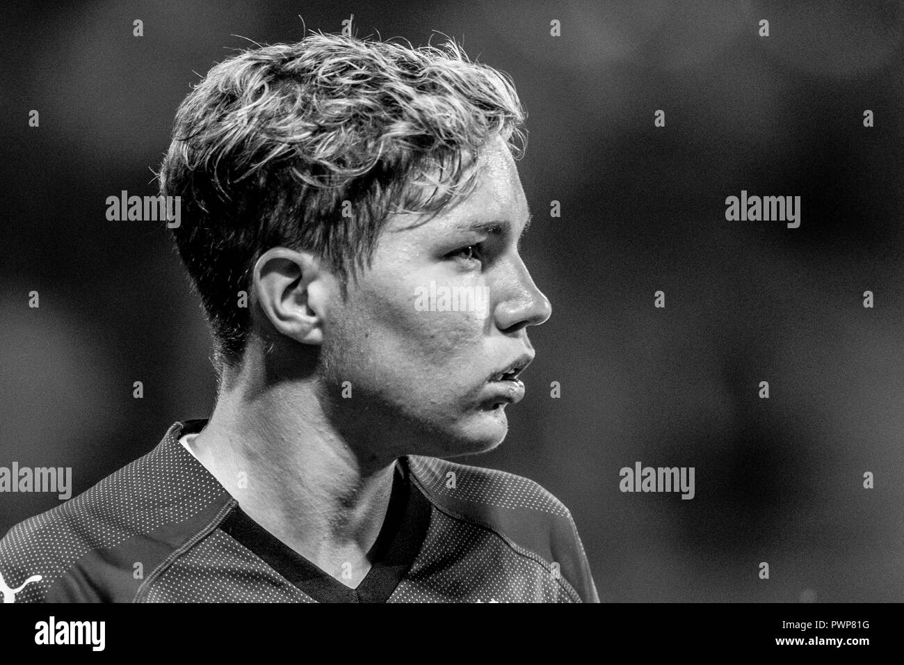 Elena Linari (Italie) pendant la Coupe du Monde féminine de la FIFA, France 2019 match qualificatif entre l'Italie 1-0 Suède à Giovanni Zini Stadium le 09 octobre 2018 à Crémone, en Italie. Credit : Maurizio Borsari/AFLO/Alamy Live News Banque D'Images