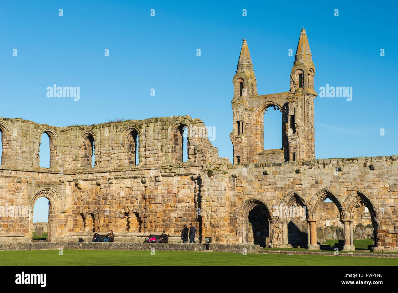 La Cathédrale de St Andrews, St Andrews, Fife, en Écosse. Banque D'Images