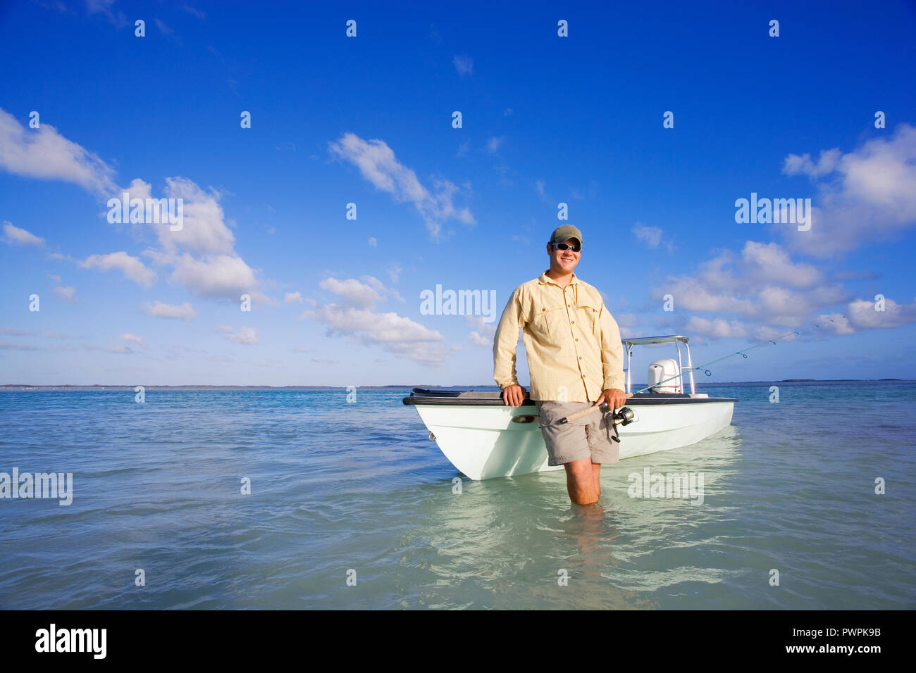 La pêche sportive en eau salée en Floride, USA Banque D'Images