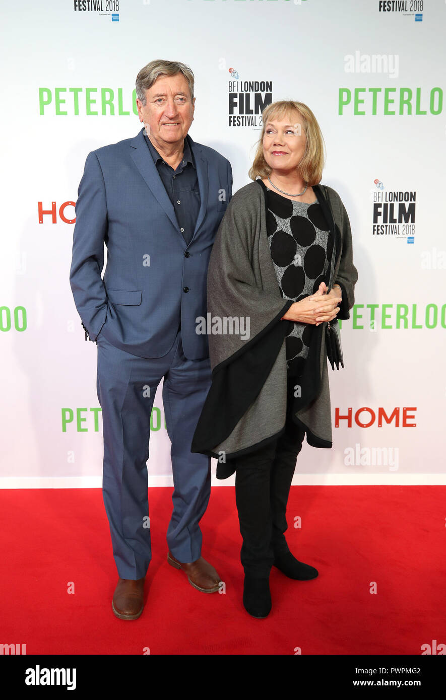 Philip Jackson arrivant au BFI London Film Festival première de Peterloo à Manchester. Banque D'Images