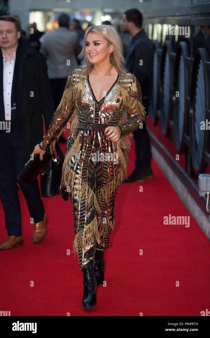 Tallia Storm arrivent au Royaume-Uni après la première de crier s'arrête à la BFI Southbank pour la 62e session de BFI London Film Festival. Banque D'Images