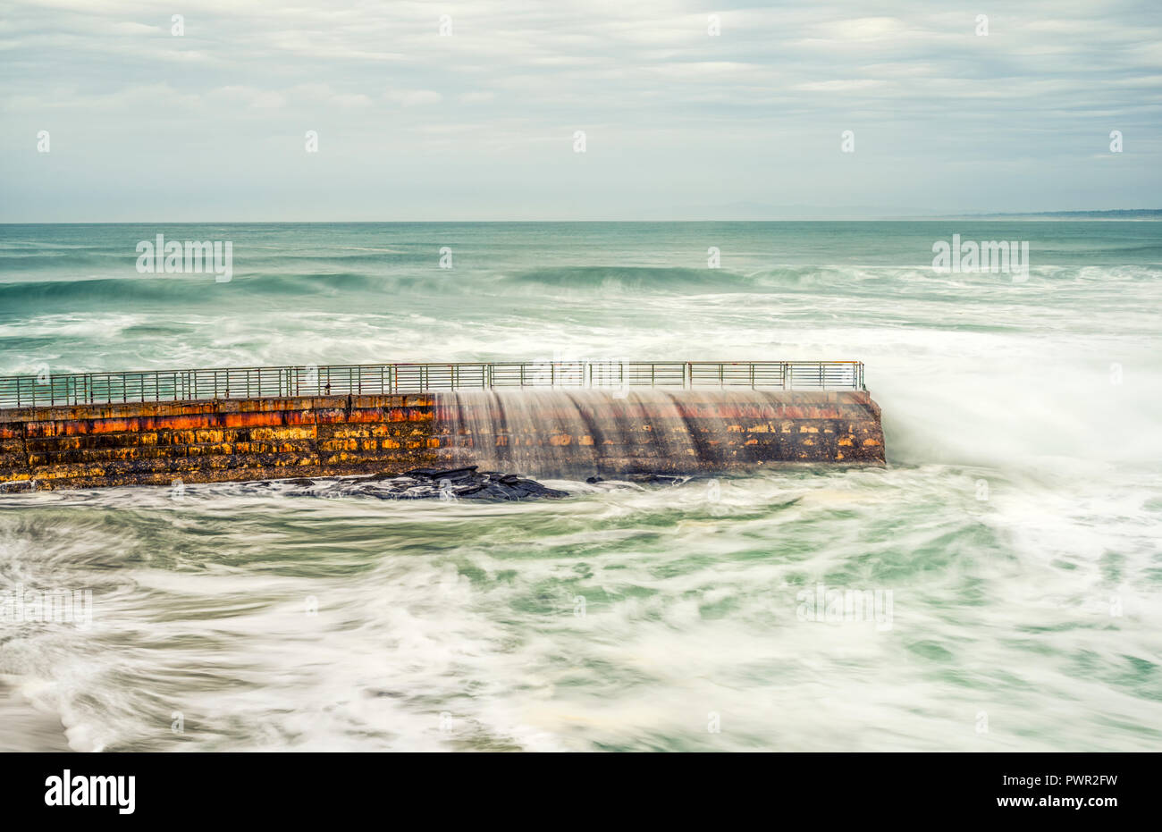 La Jolla, Californie, USA, la digue dans la piscine Plage. Banque D'Images