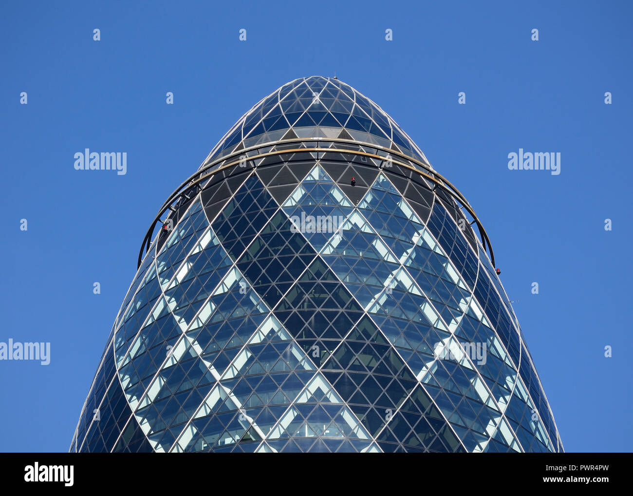 Le Gherkin Building, 30 St Mary Axe, Londres, Royaume-Uni Banque D'Images